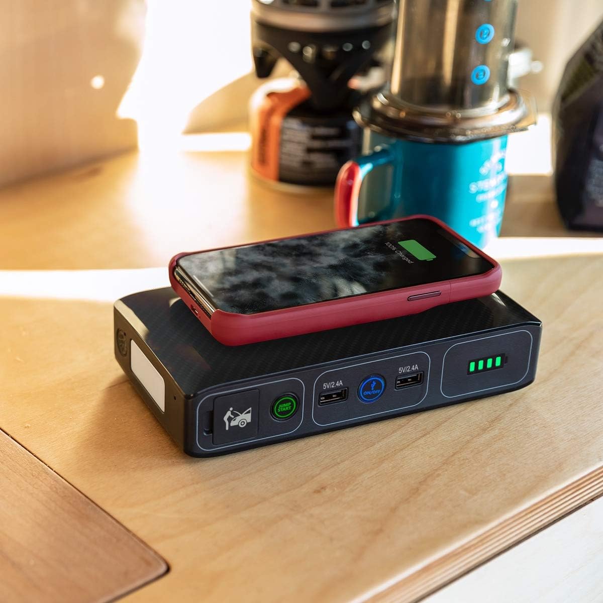 44400 mWh Portable Laptop Power Bank with AC Outlet and Car Charger G15283