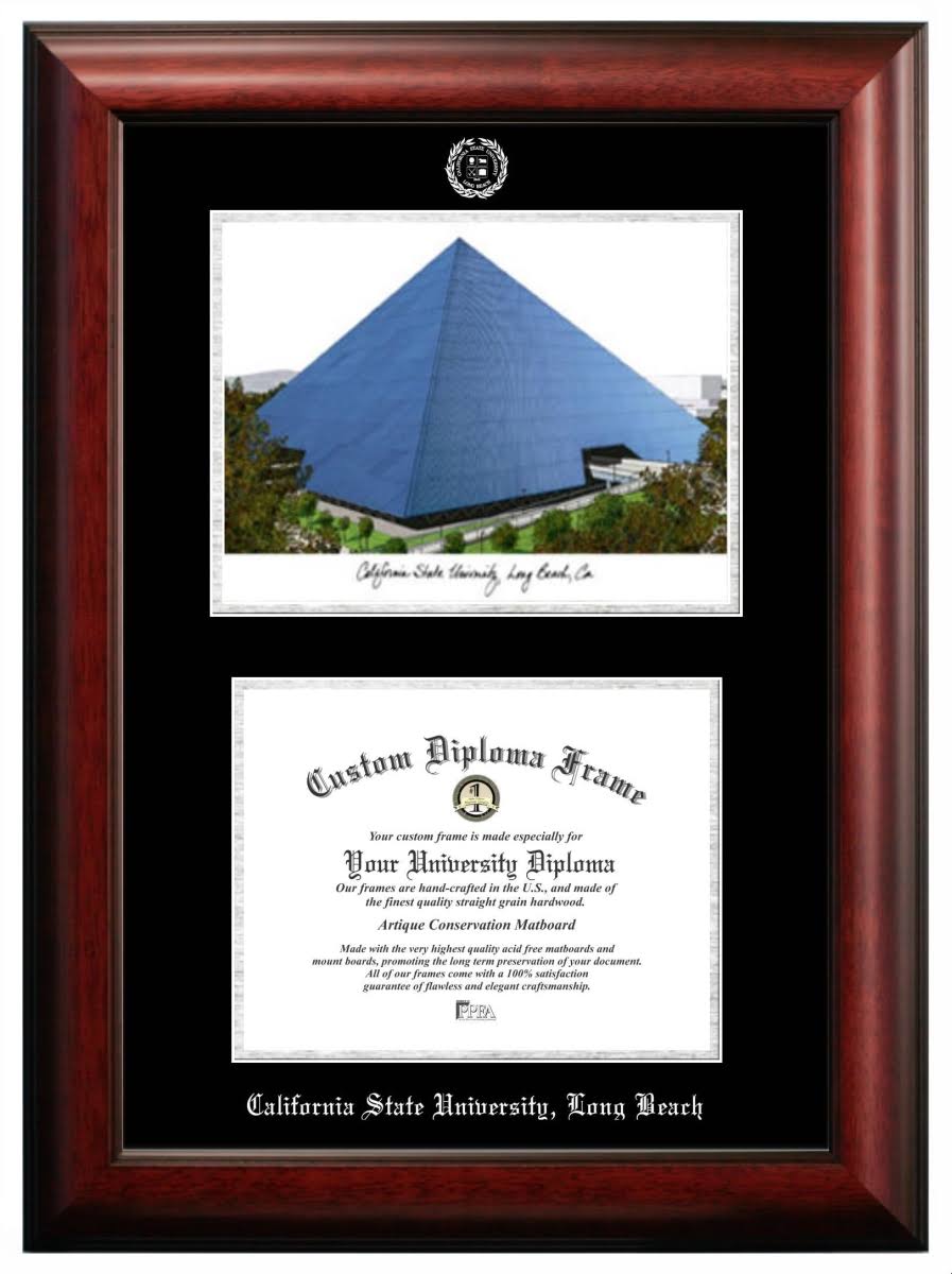 11 x 8.5 in. Silver Diploma Frame with Lithograph L894