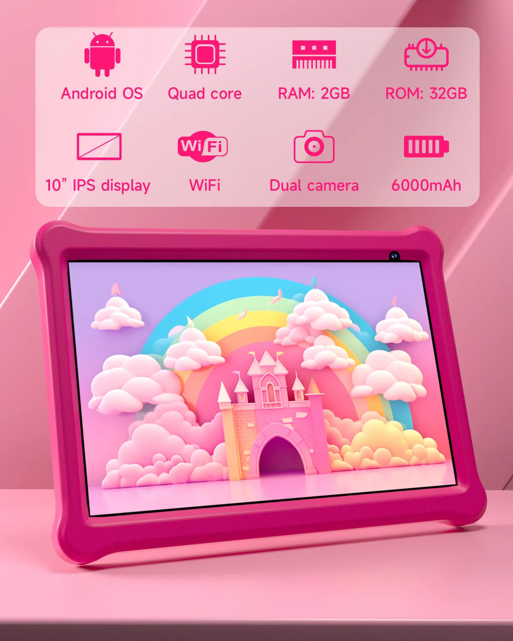 10 inch Android 12 Kids Tablet 32GB with Shockproof Case H484203