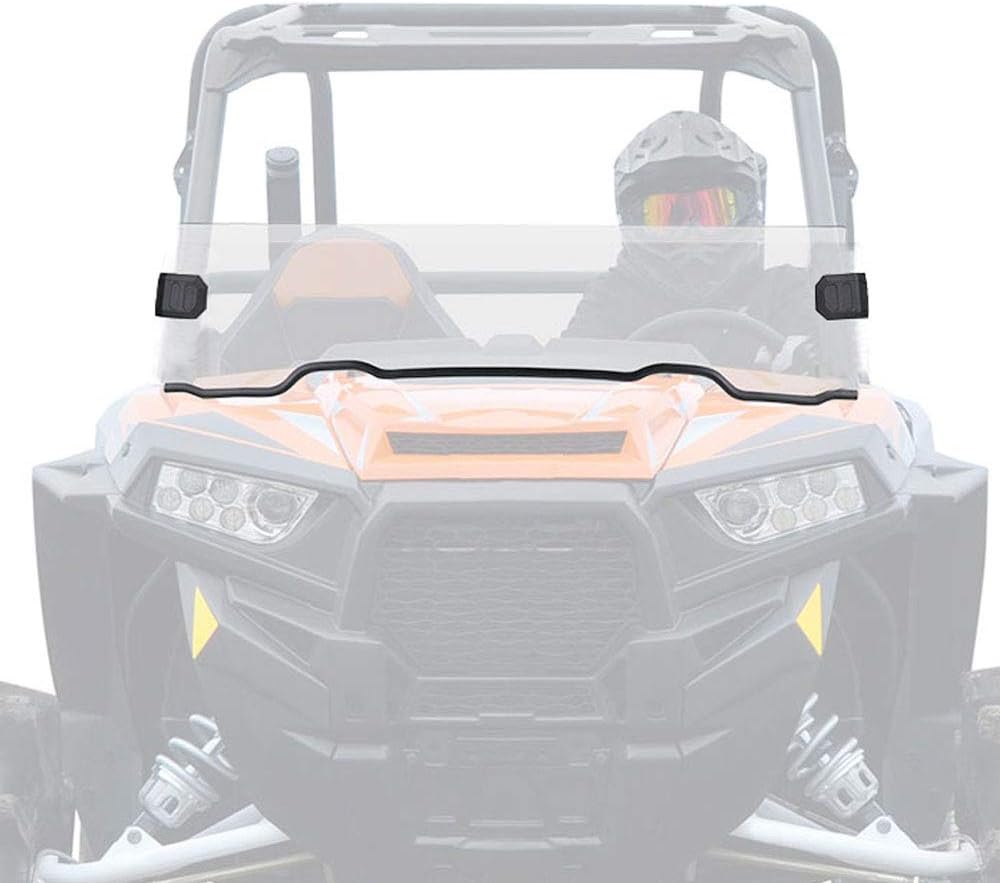 UTV Front Half Windshield Scratch Resistant Heavy Duty Windscreen Pack of 2 S2386