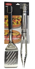 Grilling Tools Tongs and Turner Set Black W497868
