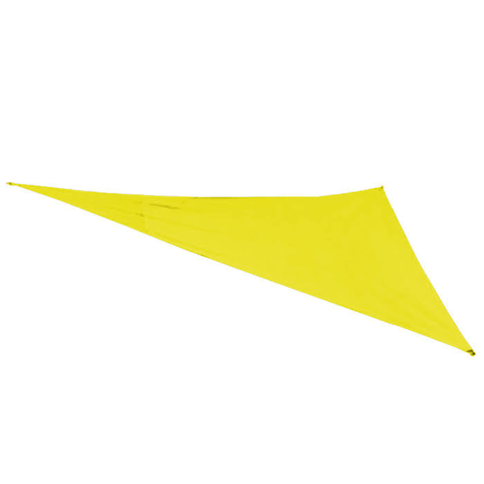 Yellow 10 ft Triangle Sun Shade Sail T419748