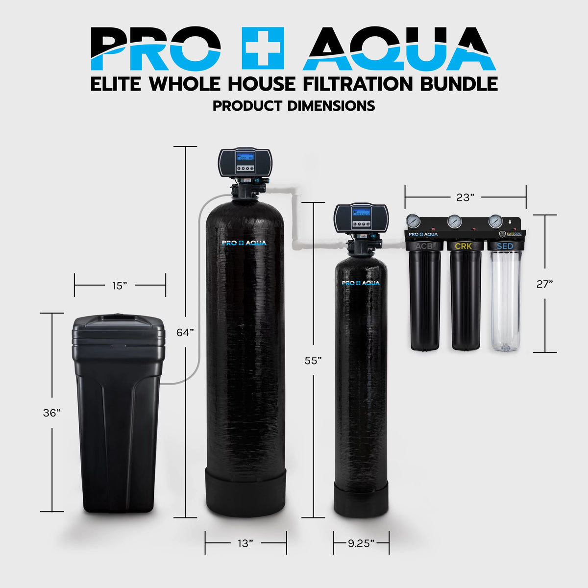 Whole House Well Water Filter System and Water Softener I390