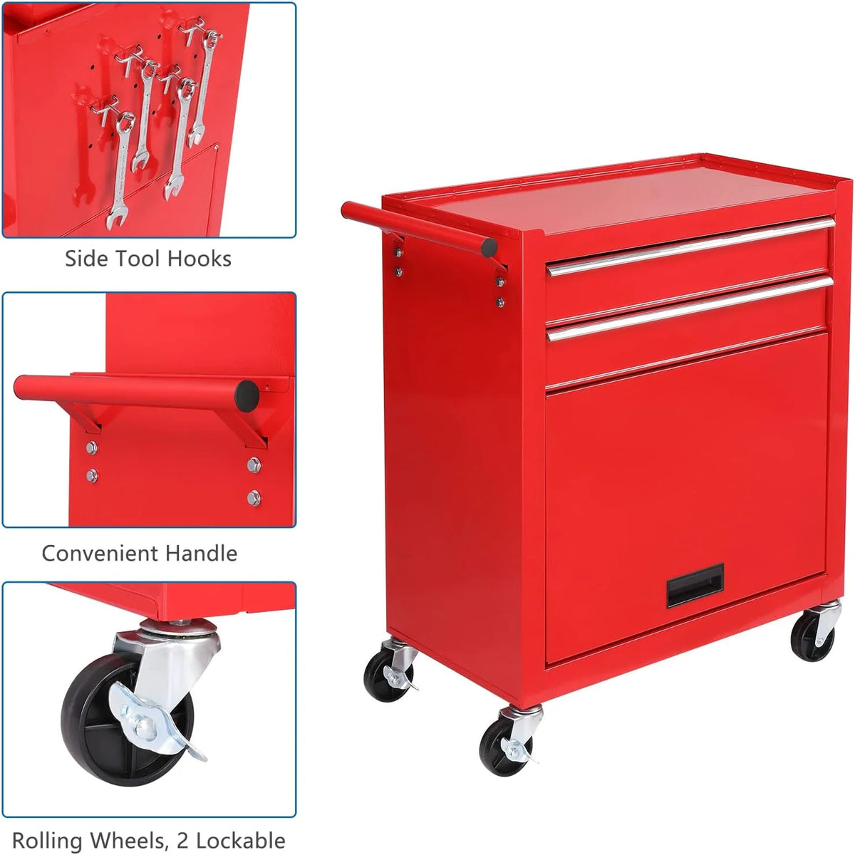 8 Drawer Rolling Tool Chest with Lock O732446