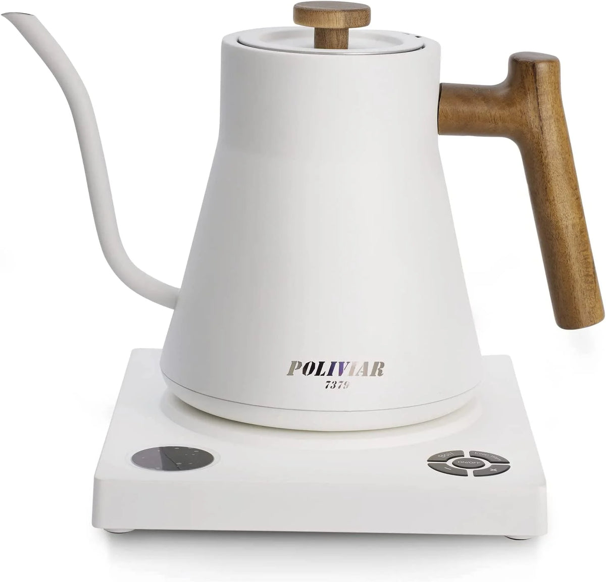 1200W Electric Gooseneck Kettle with Wood Handle N42166