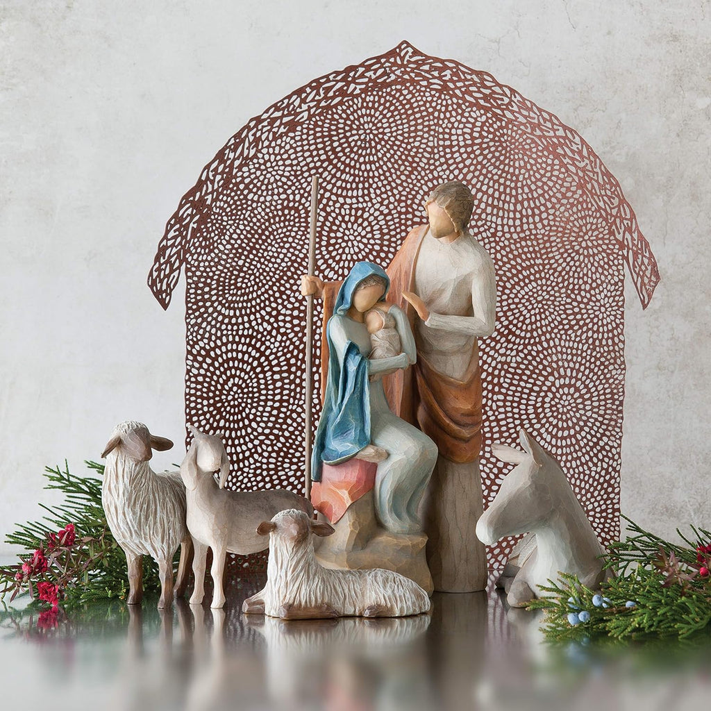 4-piece set sculpted hand-painted nativity figures I568429