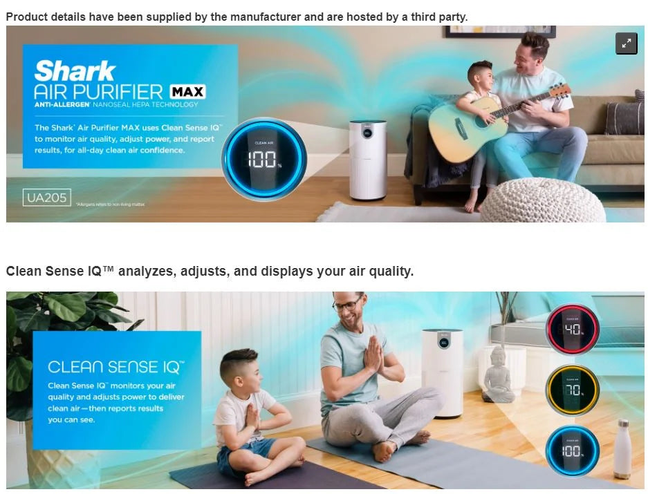 Air Purifier with HEPA Air Filter Technology Q862700