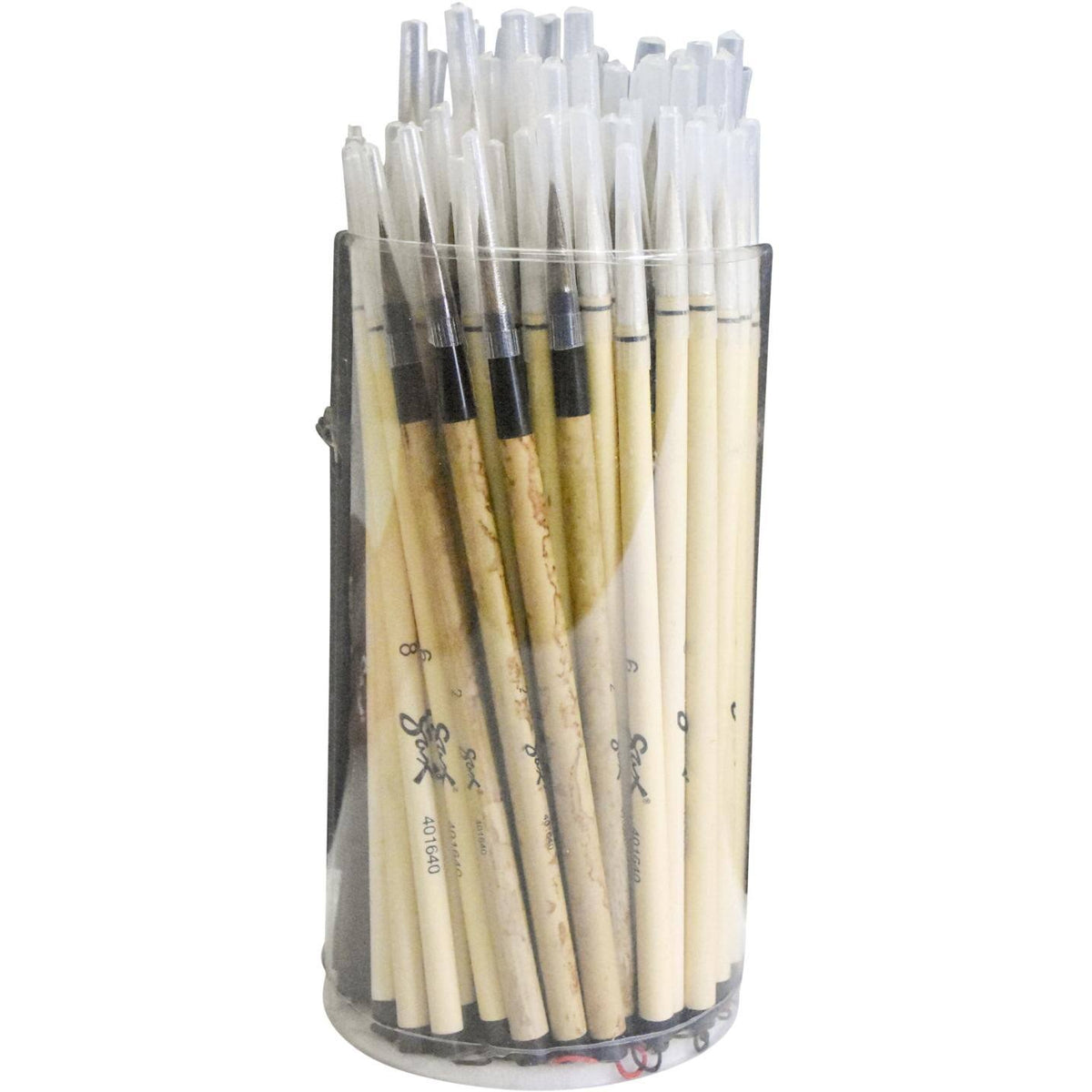 Assorted Trim Bamboo Handle Paint Brushes A923