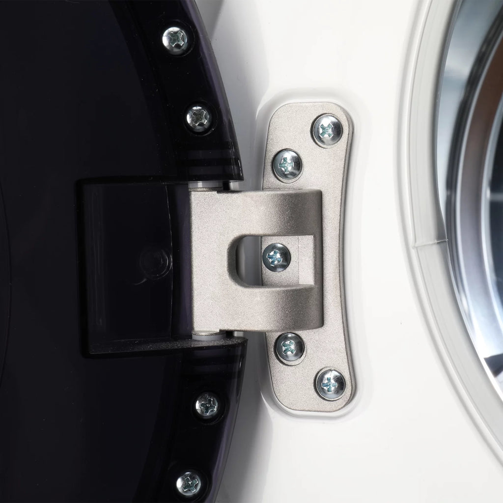 Compact Portable 1.6cuft Clothes Dryer Stainless Steel Drum Black and White X471590