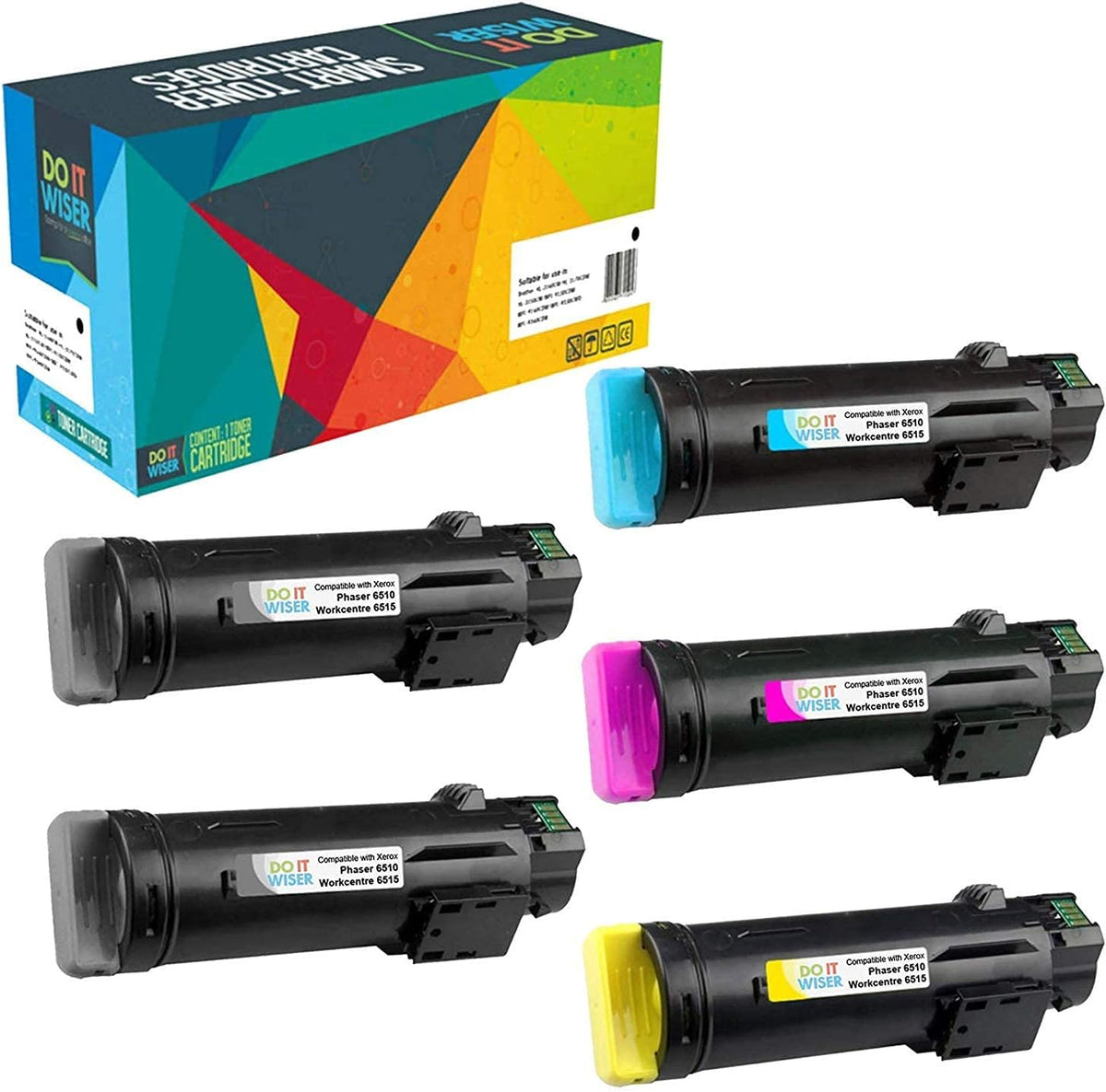 Compatible Toner Cartridge Replacement 5 Pack I39804