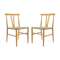 Natural Woven Rattan Dining Chair Set of 2 G700690