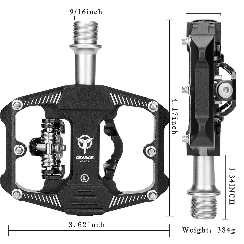 Dual Sided Bike Pedals with 3 Sealed Bearings W1331