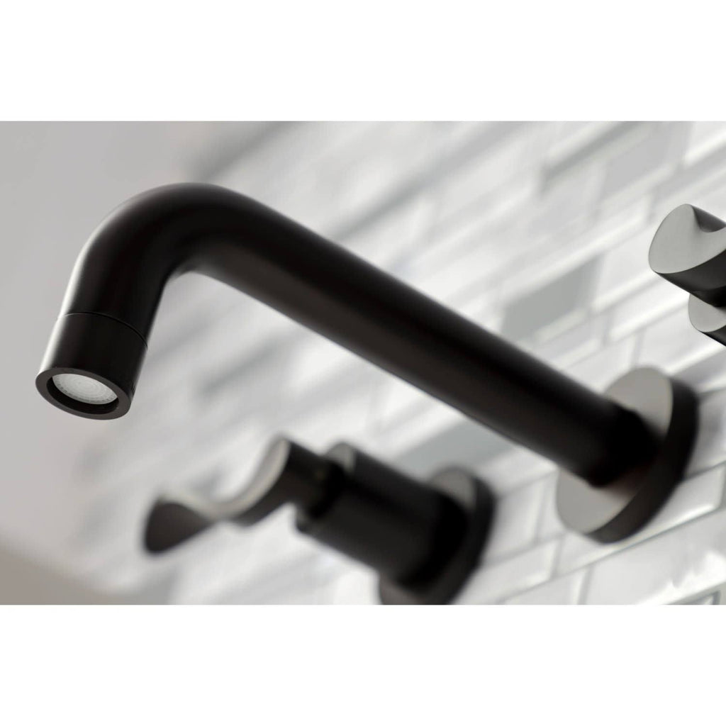 Polished Nickel Wall Mount Bathroom Faucet G654