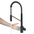 Matte Black Touchless Pull-Down Kitchen Faucet A34597