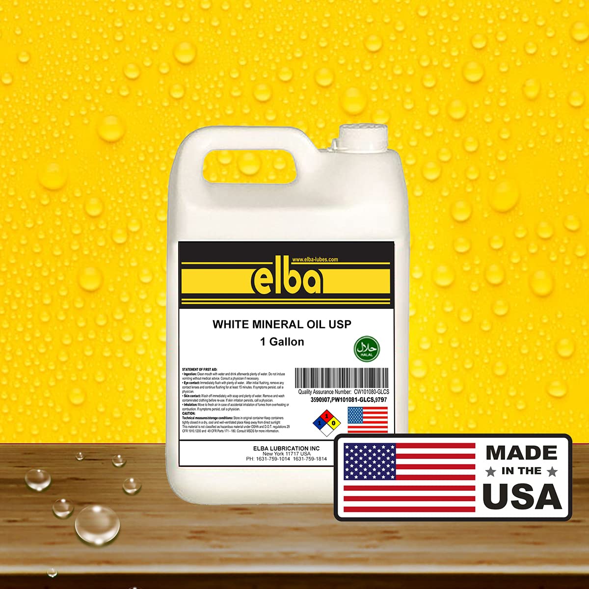 Food Grade Mineral Oil USP Wood & Bamboo Conditioner and Protectant R9651