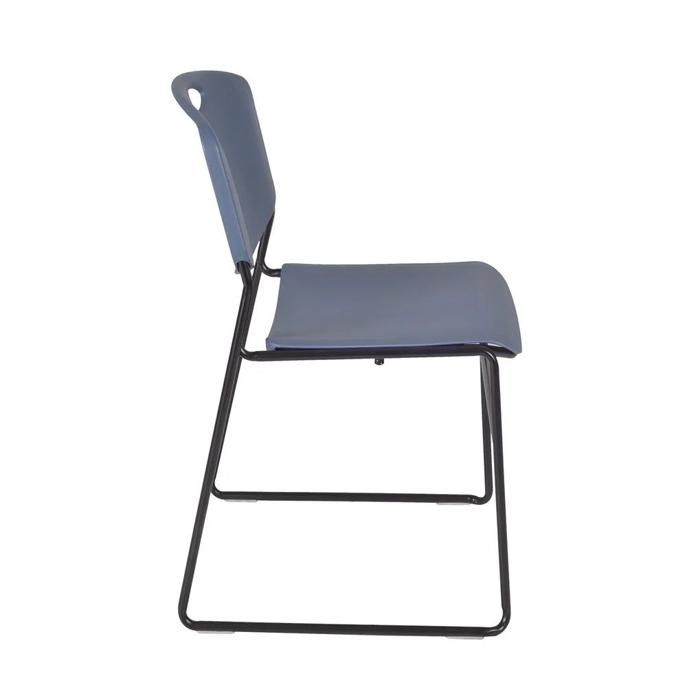 48" Square Breakroom Table & 4 Stack Chairs W70245