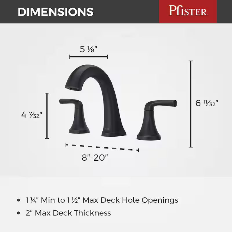 8 in. Widespread Double Handle Bathroom Faucet in Tuscan Bronze K86501