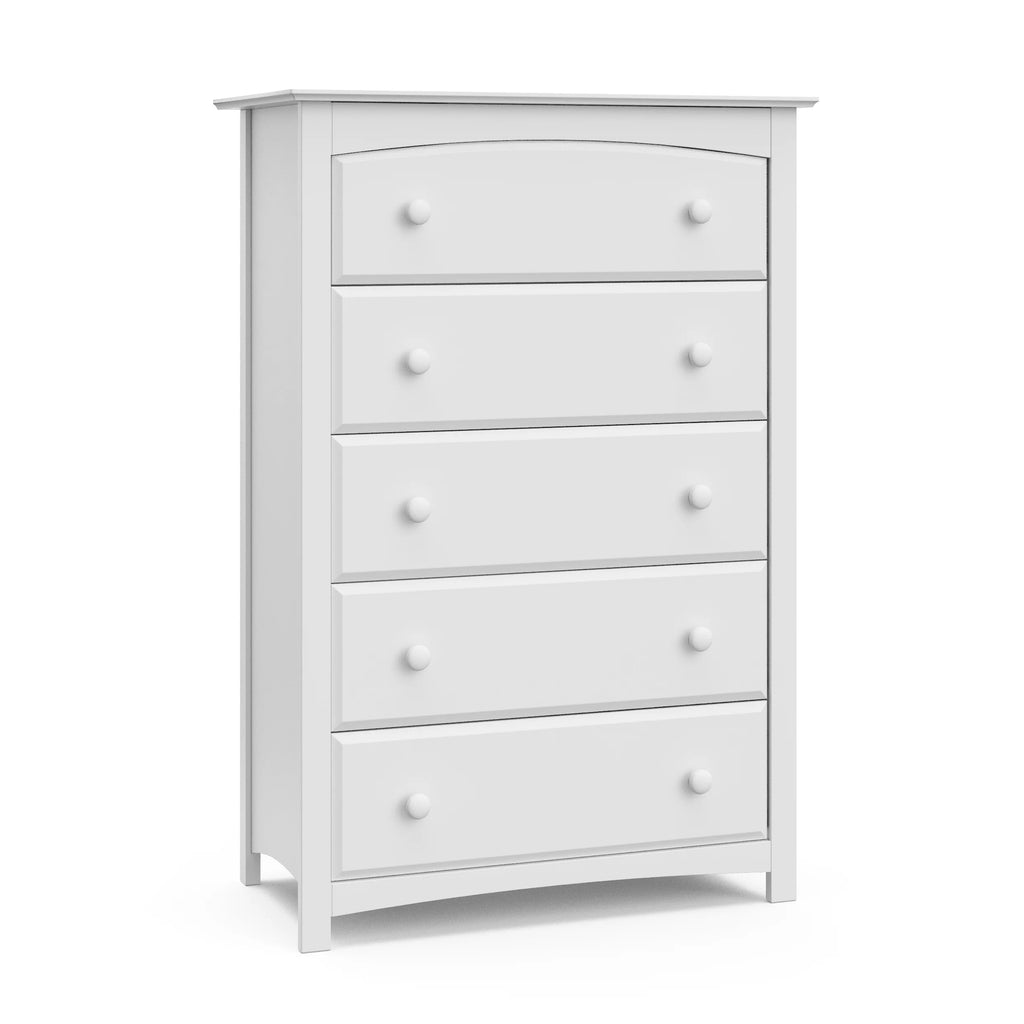 White 5 Drawer Nursery Dresser M409