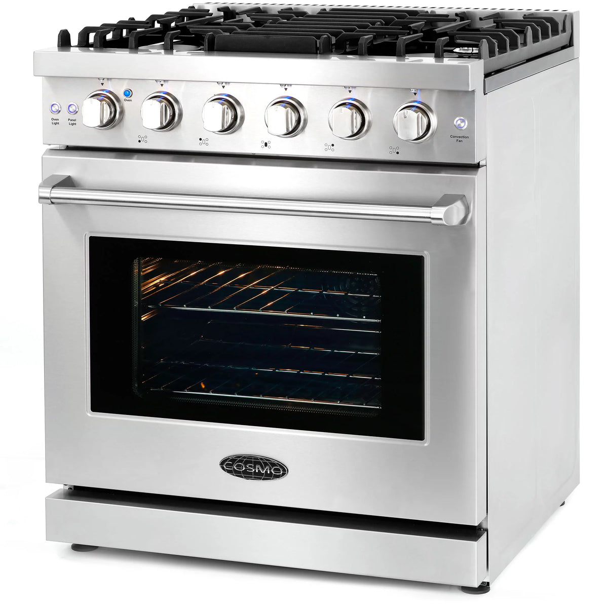 2 Piece Kitchen Appliance Packages with Gas Range & French Door Refrigerator E962