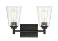 Two Light Bath Bar Matte Black Z69430