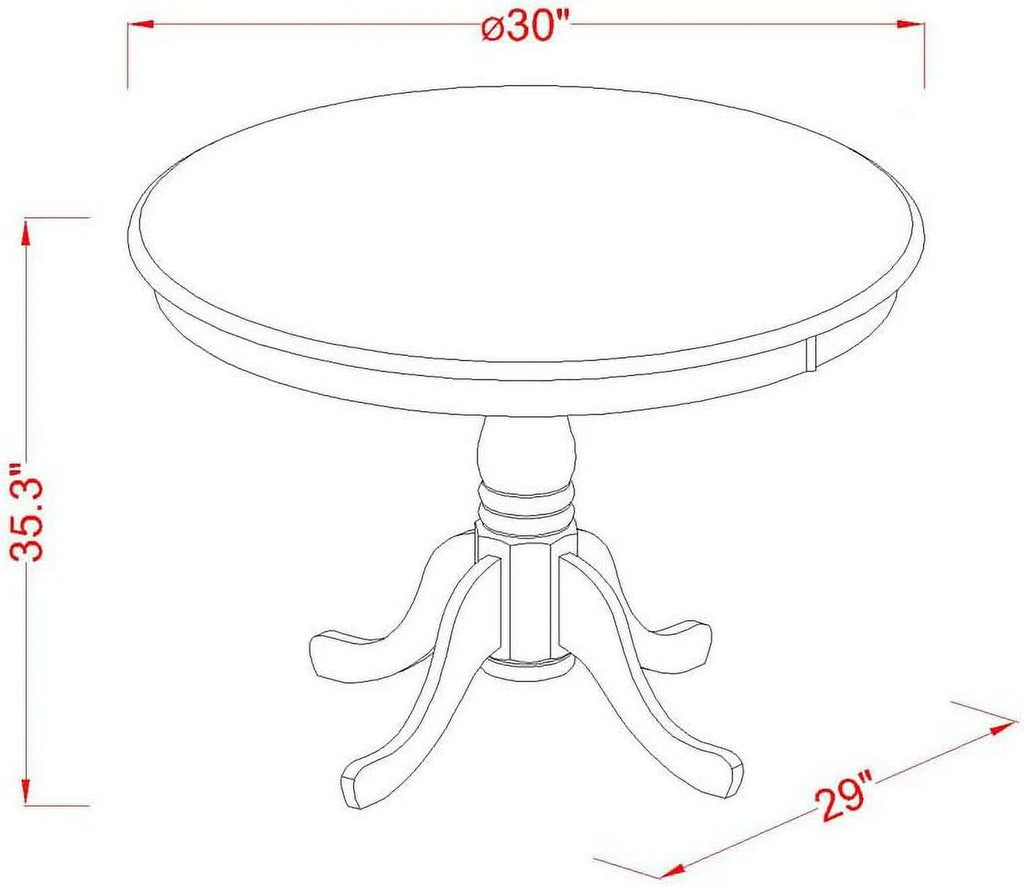 5 Piece Kitchen Counter Height Set with Round Pub Table and 4 Chairs G88029