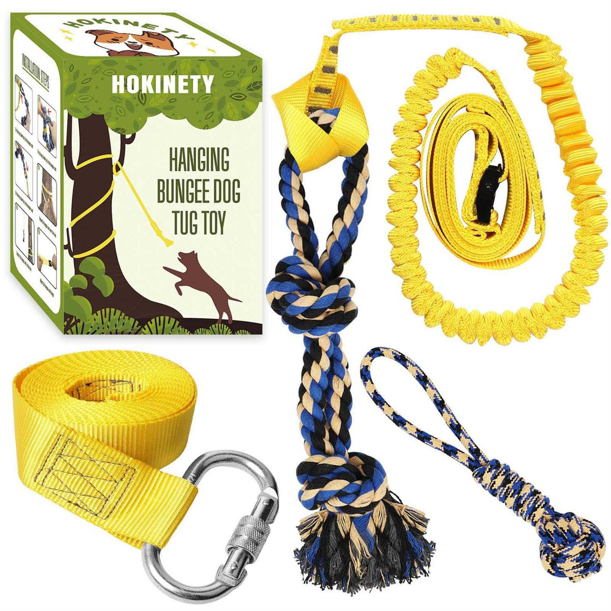 Dog Hanging Bungee Tug Toy Interactive Tether Tug-of-War I166193