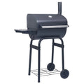 Charcoal BBQ Grill Smoker with Bottom Shelf Black M9163