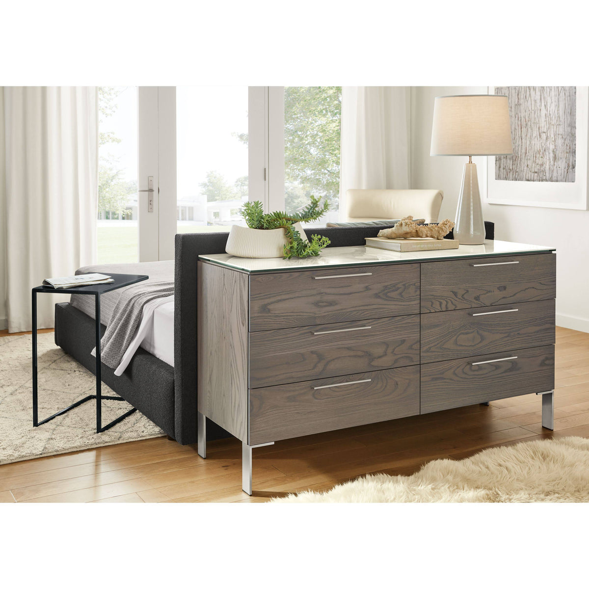 Modern Slim C-Shaped Table Y24701