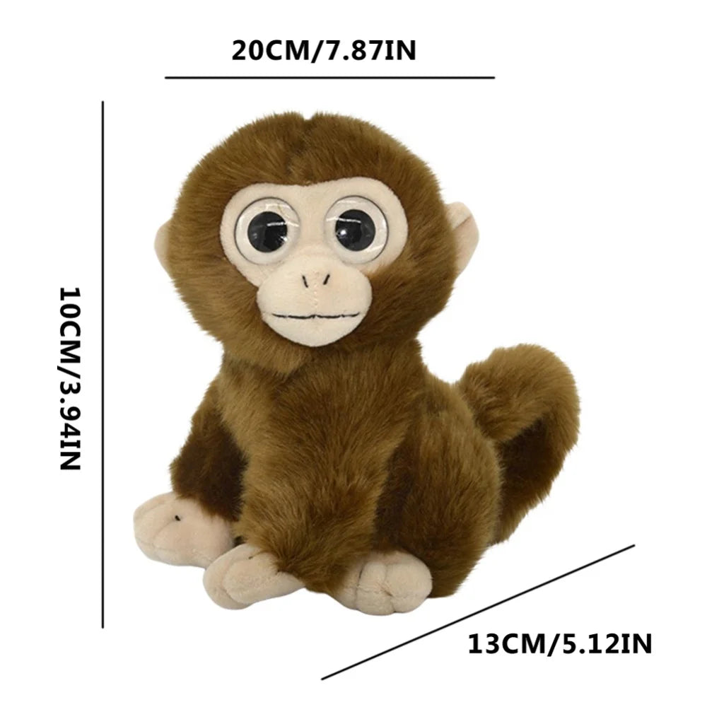 Curly Tails Plush Monkey Stuffed Animal, 8 in Q581423