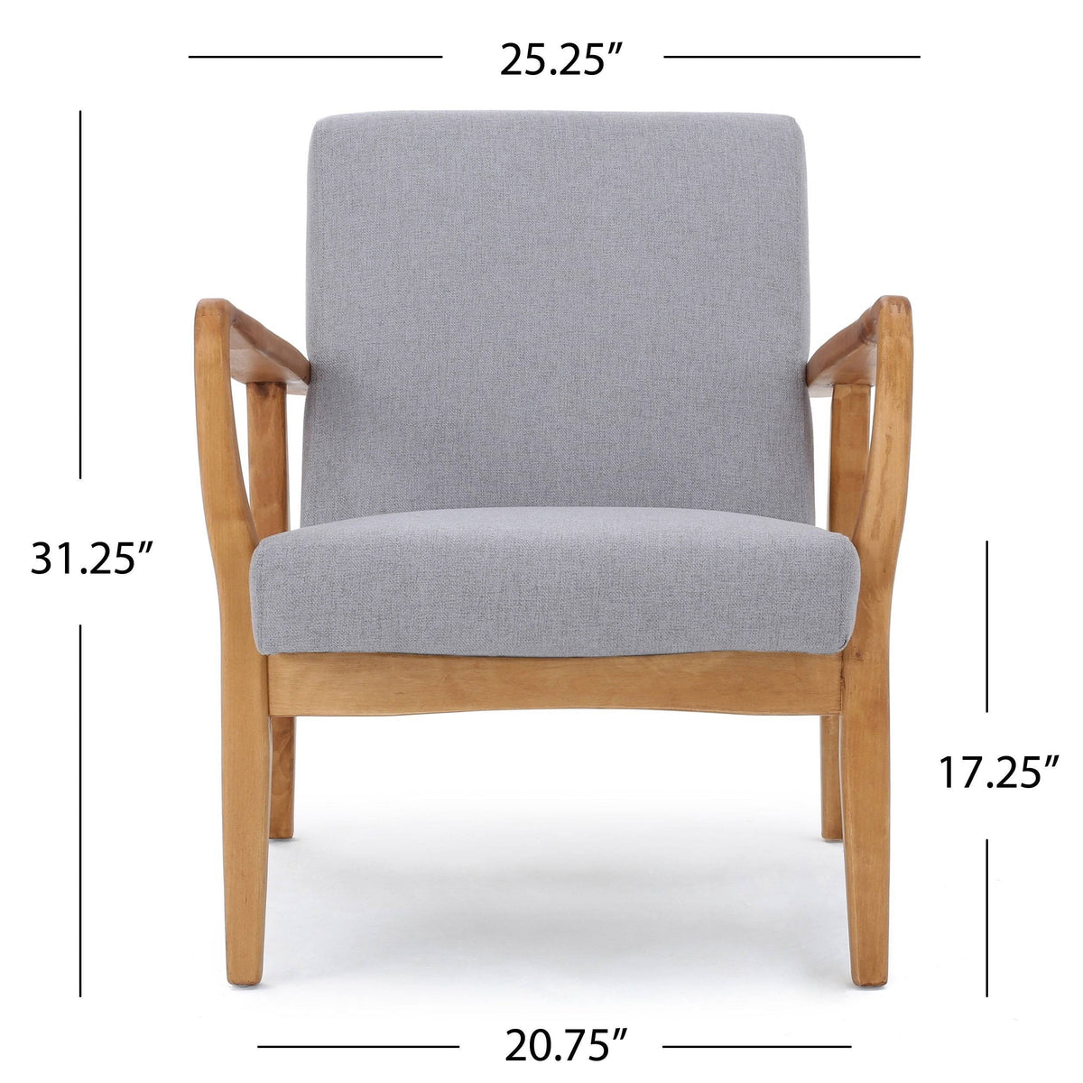 Grey Fabric Club Chair T72135