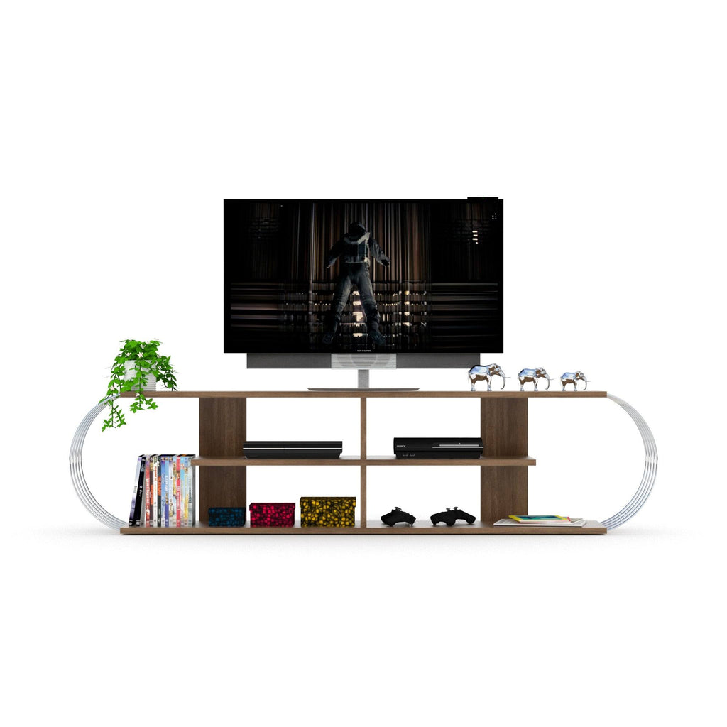 White-Chrome TV Unit M813595