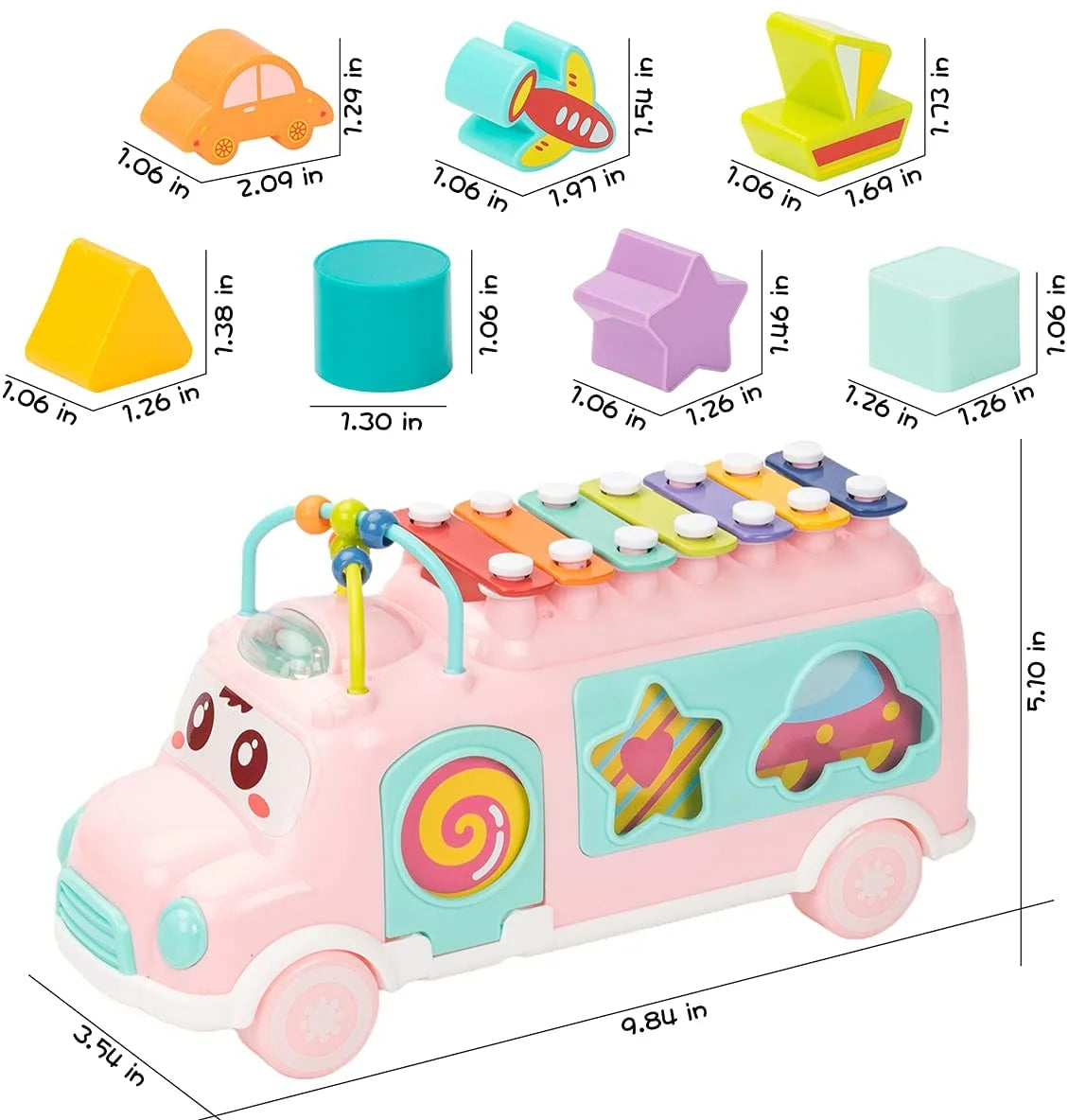 Toddler Music Bus Toys T5836