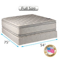 Full Size Medium Soft PillowTop Mattress Set with Bed Frame J684729