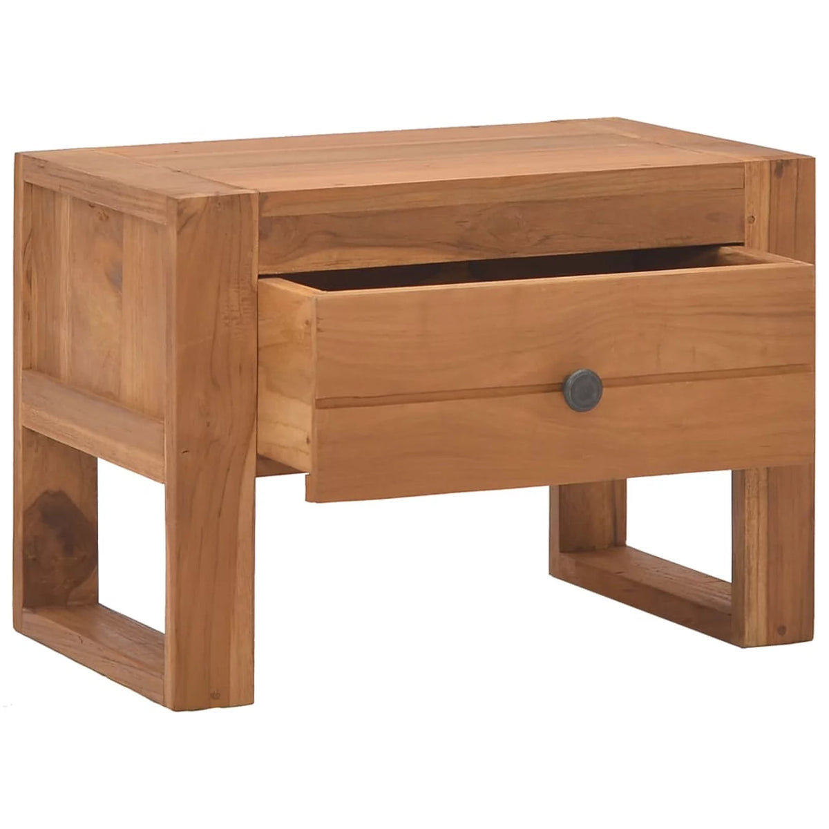 Teak Wood Bedside Cabinet with Storage Drawer P900