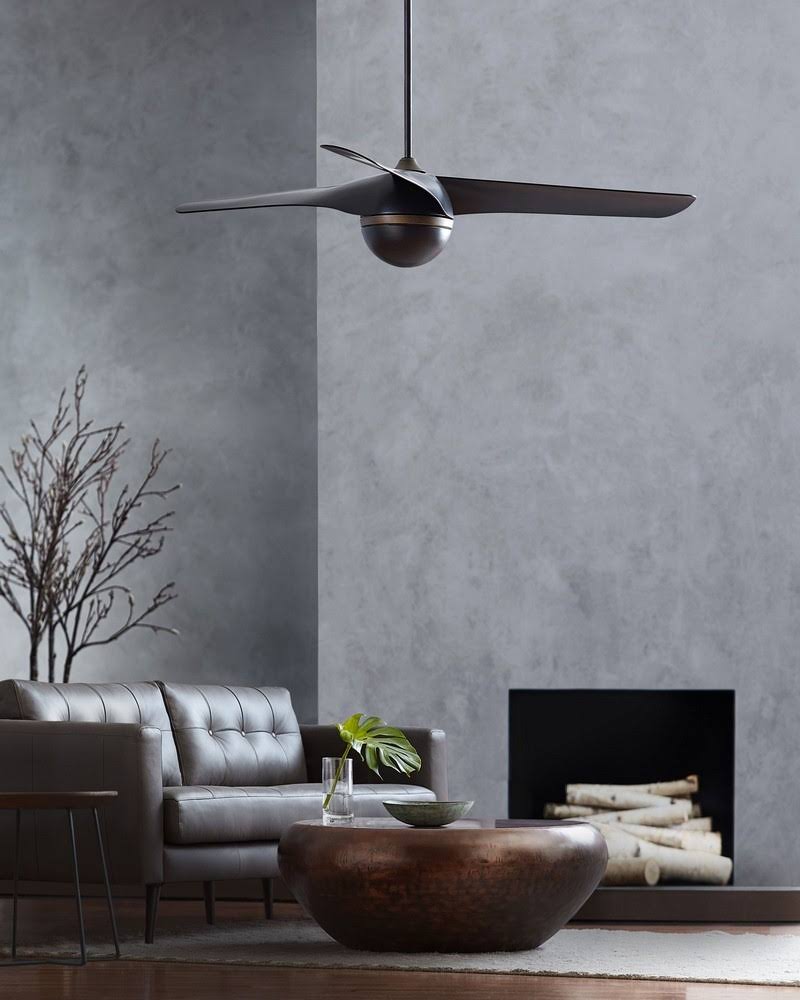 56x22 Matte Black Ceiling Fan A8526