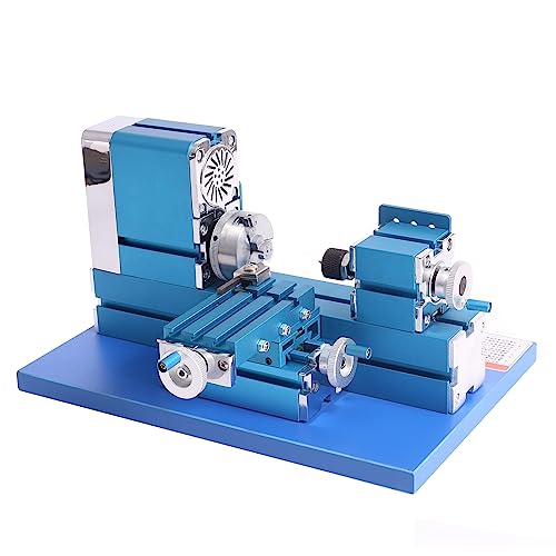 Miniature Metal Lathe - 36W 20000RPM Blue P72623
