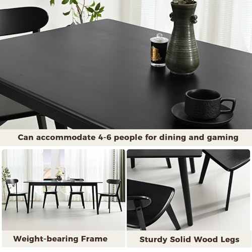 Walnut Solid Wood Square Dining Table Y987258