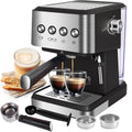 20 Bar Stainless Steel Espresso Machine with Milk Frother Y655