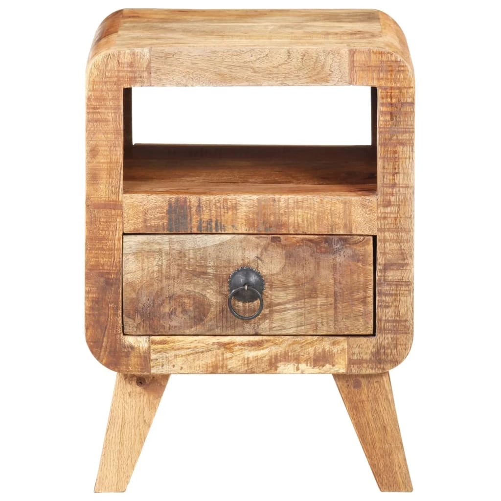 Rough Mango Wood Bedside Cabinet H839406