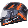 Black Orange Graphics Helmet I67610