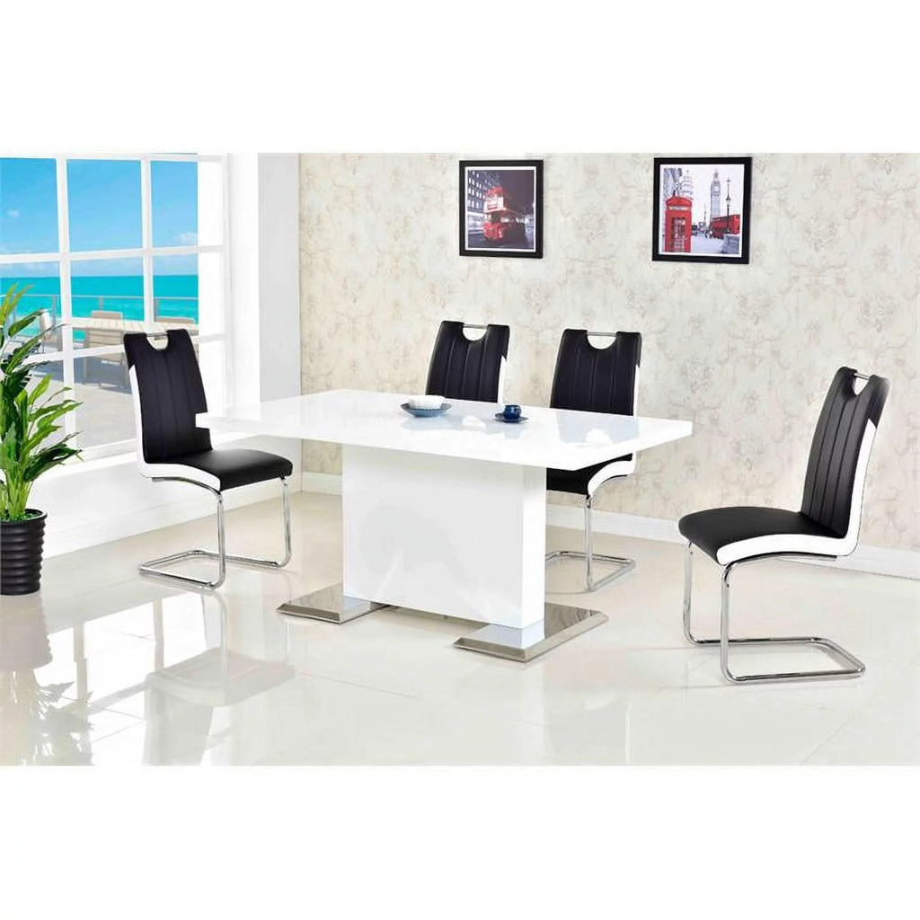 Faux Leather Dining Side Chair Set of 2 Z232592