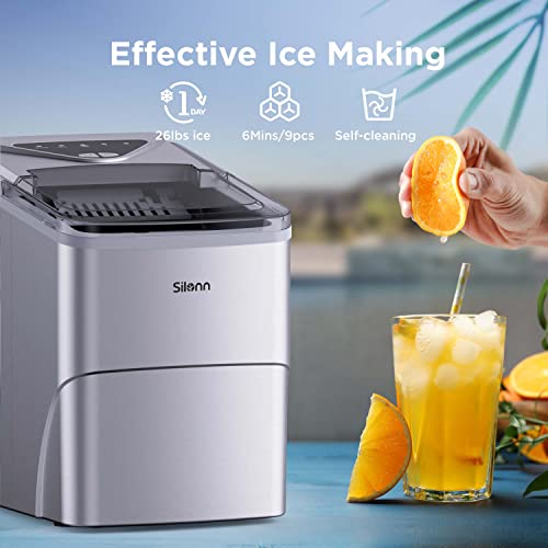 Countertop Ice Maker with Ice Scoop and Basket Z987