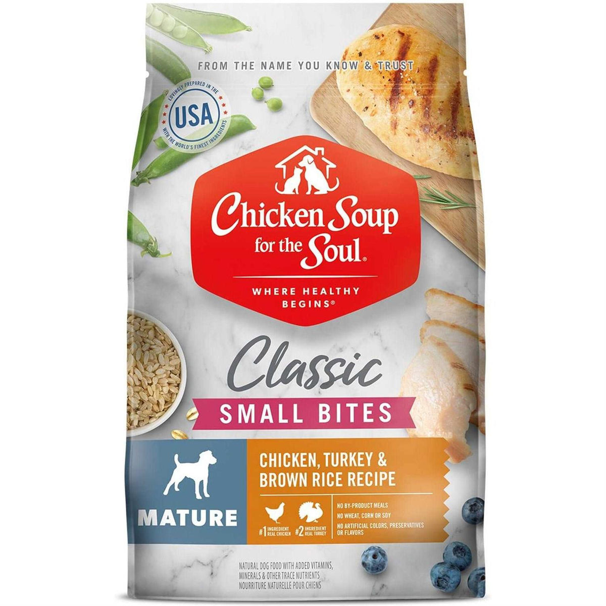 Chicken Turkey & Brown Rice Recipe Dry Dog Food I507196