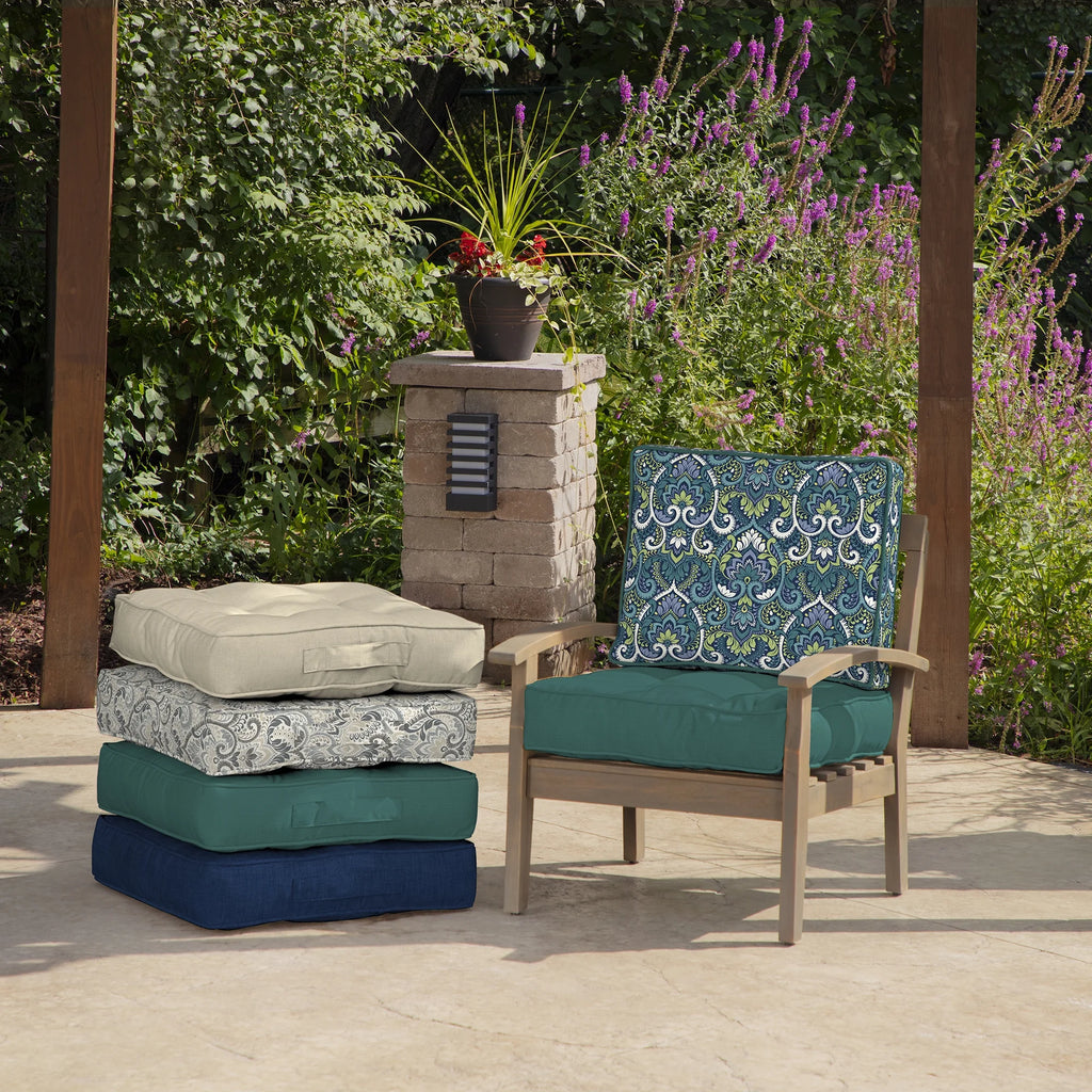 Reversible PolyFill Outdoor Deep Seating Cushion Set 24 x 24 E306755