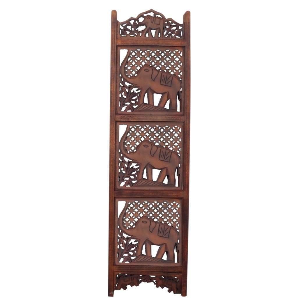Carved Wood Room Divider T2869