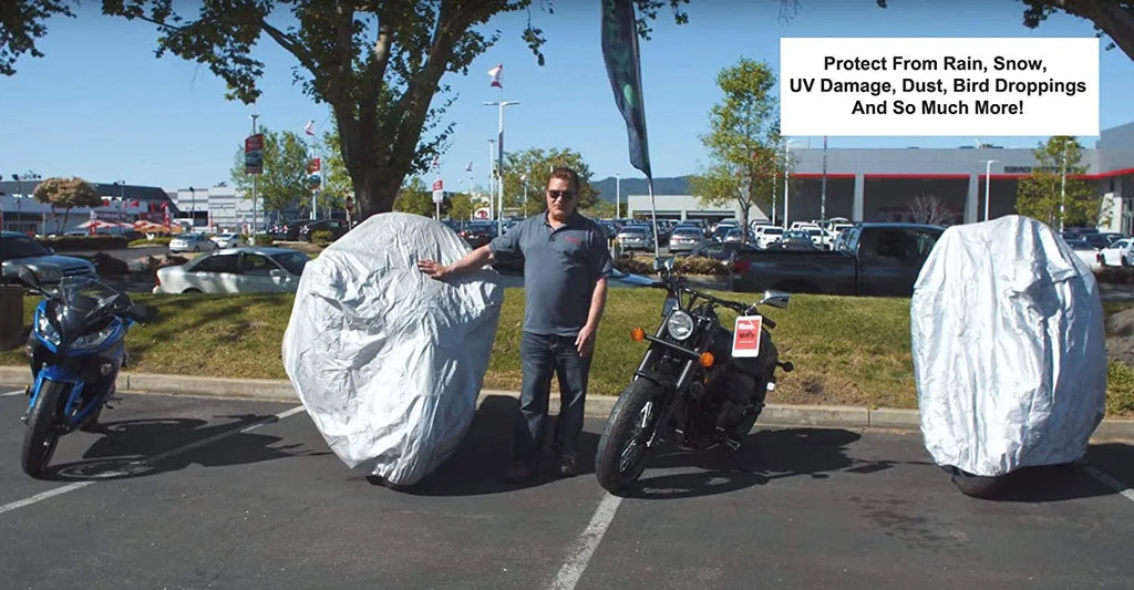 Scooter Cover with Reinforced Securing Straps and Storage Bag W83132
