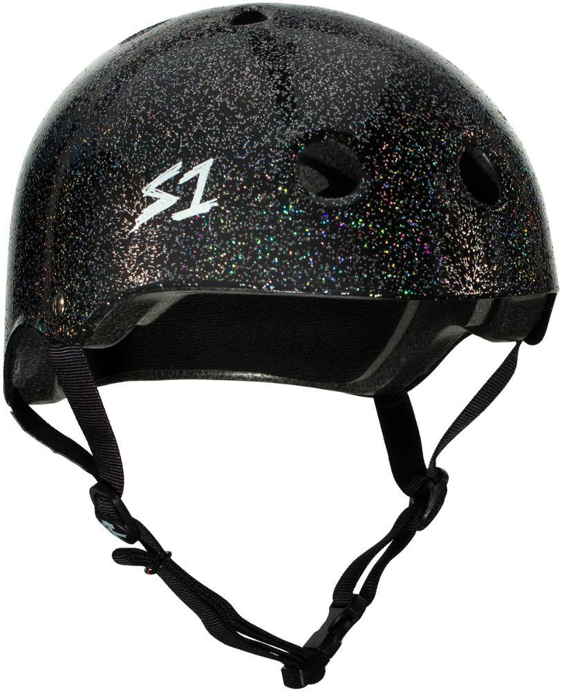 Black Gloss Glitter Helmet I75212