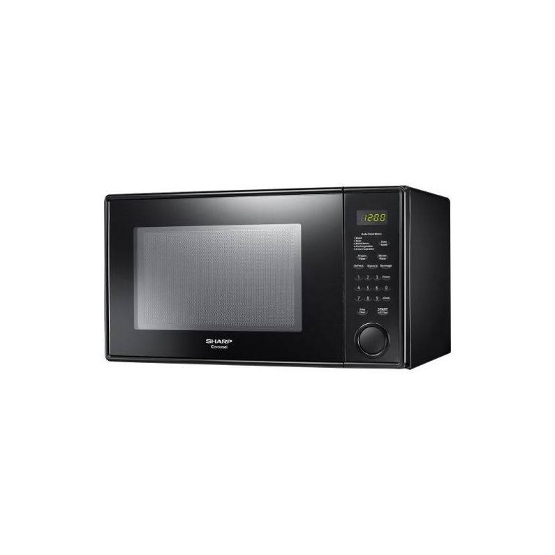 Black Mid-Size Microwave Y7451