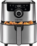 Air Fryer 4.5 Qt Dual Control Temperature Silver F410