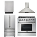 36 Gas Range, Range Hood, Refrigerator, Dishwasher Z3639